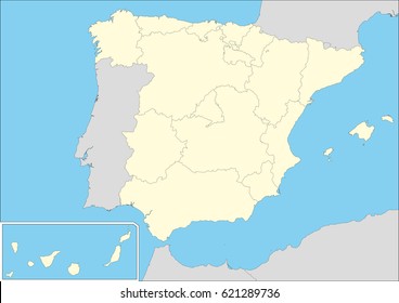 5,498 Spain portugal map Images, Stock Photos & Vectors | Shutterstock