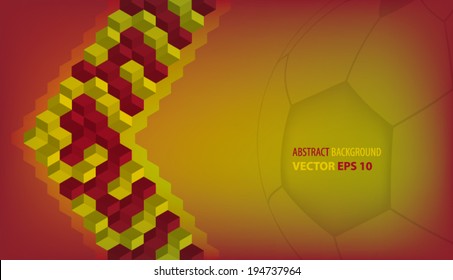 Spain 3d abstract background vector