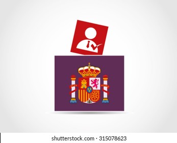 Spain Ballot Box Candidate