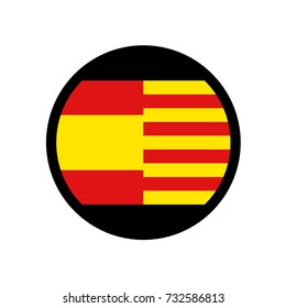 Spain and Catalunya symbol