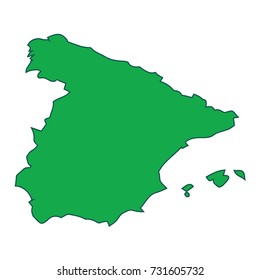 Spain country map