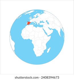 Spain - country map world map. 3D Vector illustration