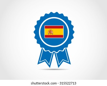 Spain Crossed Flag Emblem