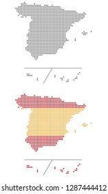 Spain dotted map