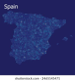 españa mapa de puntos azul bg