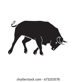 Spain Festival Bull Isolated Vector Illustration Stock Vector (Royalty ...