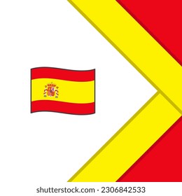 Spain Flag Abstract Background Design Template. Spain Independence Day Banner Social Media Post. Spain Cartoon