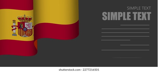 spain flag banner rectangle background,spain dark mode black tone wallpaper,website banner spain black and white tone with grey text.