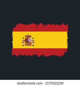 Pincel de bandera de España. Bandera nacional