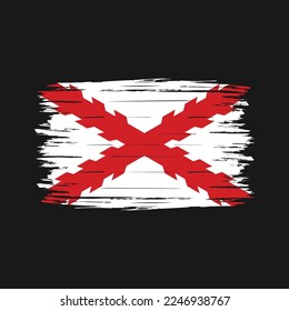 Ilustración de vectores de pincel de bandera de España