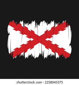 Spain Flag Brush Vector Illustration