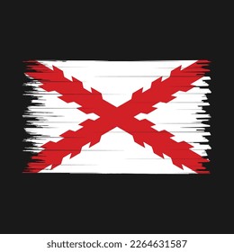 Spain Flag Brush Vector Illustration