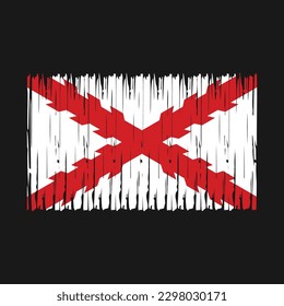 Spain Flag Brush Vector Illustration