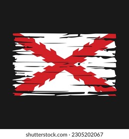 Spain Flag Brush Vector Illustration