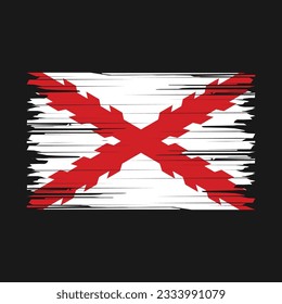 Spain Flag Brush Vector Illustration