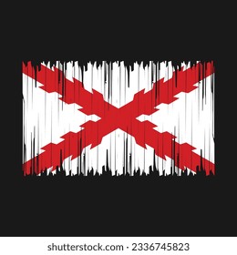 Spain Flag Brush Vector Illustration