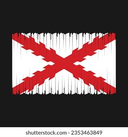 Spain Flag Brush Vector Illustration