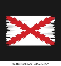 Spain Flag Brush Vector Illustration