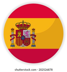 Spain flag button 