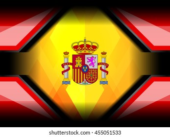 spain flag color backgrounds, vector illustration