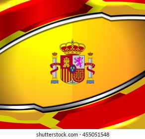 spain flag color backgrounds, vector illustration