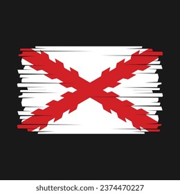 Spain Flag Design Vector Illustration