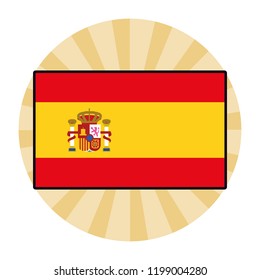 Spain flag emblem