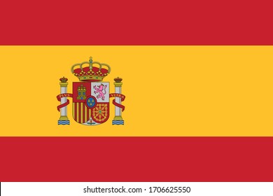 Spain Flag Eps 10 Illustration