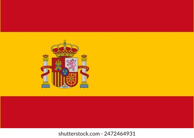 España bandera eps 10 ilustración