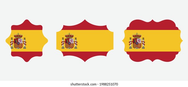 Spain flag. flat icon symbol vector illustration