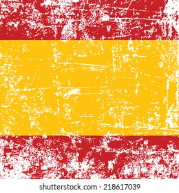 spain flag grunge effect