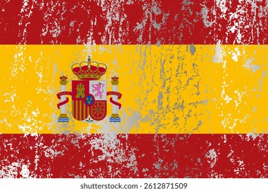 Spain flag with grunge effect.