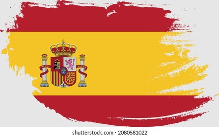 Spain flag in grunge style