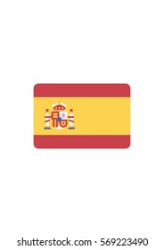 Spain flag icon, Vector