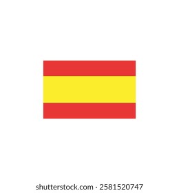 Spain Flag Illustration Representing National Pride and Cultural Heritage