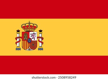 Spanien Flagge Illustrator Land Flaggen Symbol Nation
