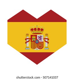 spain flag isolated icon vector illustration design