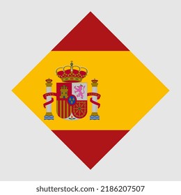 Spain flag, official colors. Vector illustration.
