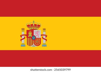 Spain Flag (Official Size and Measurement)