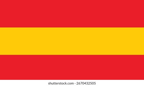 Bandera de España símbolo Ilustración vectorial. Símbolo de la bandera española