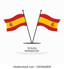 Spain flag vector. can be used for Independence Day celebrations or other events