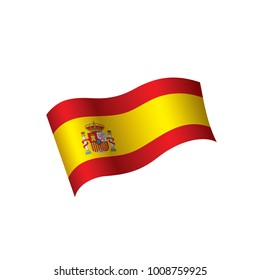 spain flag, vector illustration
