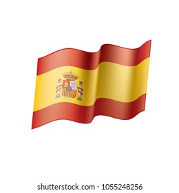 spain flag, vector illustration