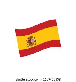 spain flag, vector illustration