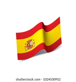 spain flag, vector illustration on a white background