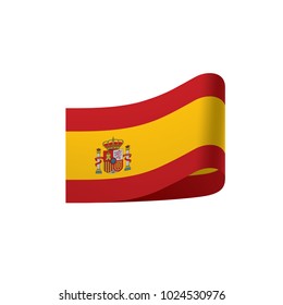 spain flag, vector illustration on a white background
