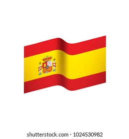 spain flag, vector illustration on a white background