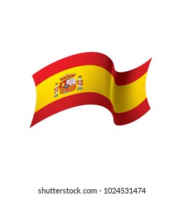 spain flag, vector illustration on a white background