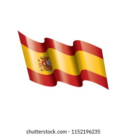 spain flag, vector illustration on a white background