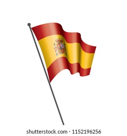 spain flag, vector illustration on a white background